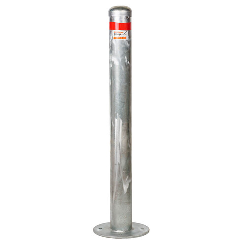 Surface Mounted Bollard 90mm Hot Dipped - Galvanised 