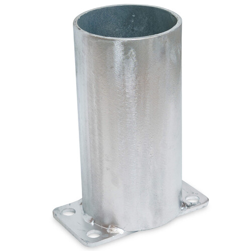 Bollard Base Only 90mm Surface Mounted Removable - Galvanised