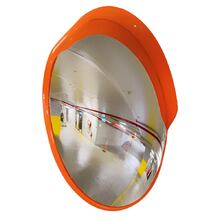 Convex Mirror Orange - 1000mm, Includes Free Mounting Kit for Wall and Poles