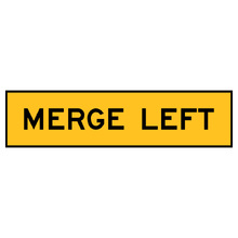 Merge Left Sign 1200x300    (Corflute )