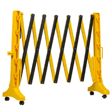 Expandable Safety Barrier Plastic - 3500mm With Wheels