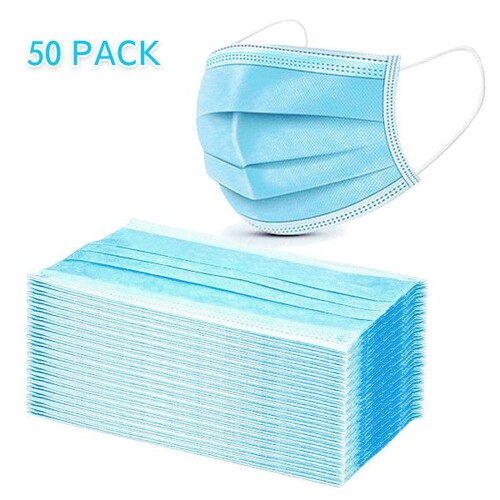 General Face Mask Anti Fog 50 Pack With Earloops