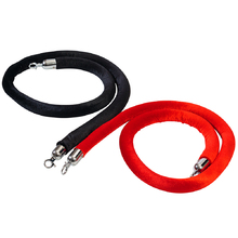 Velvet Barrier Rope  - Red Or Black 1500mm Long