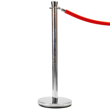 Rope Barrier Bollard Post and Base - Stainless Steel