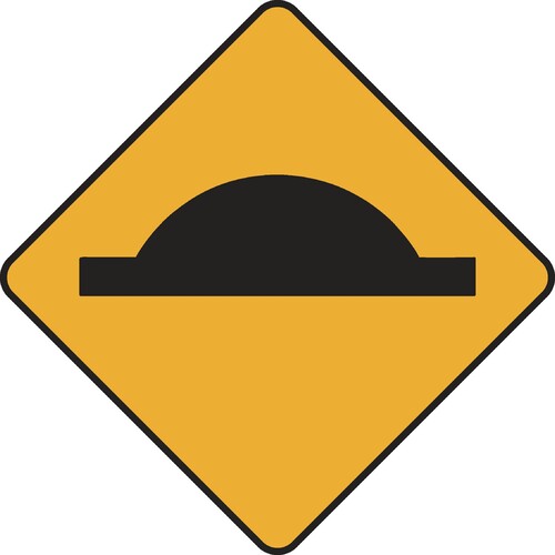 W5-10A - Speed Hump Warning Sign