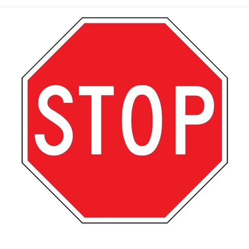 Stop Sign, 600 x 600mm