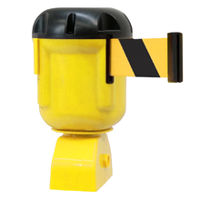 T-Top 9M Retractable Tape Barrier  - Yellow/Black